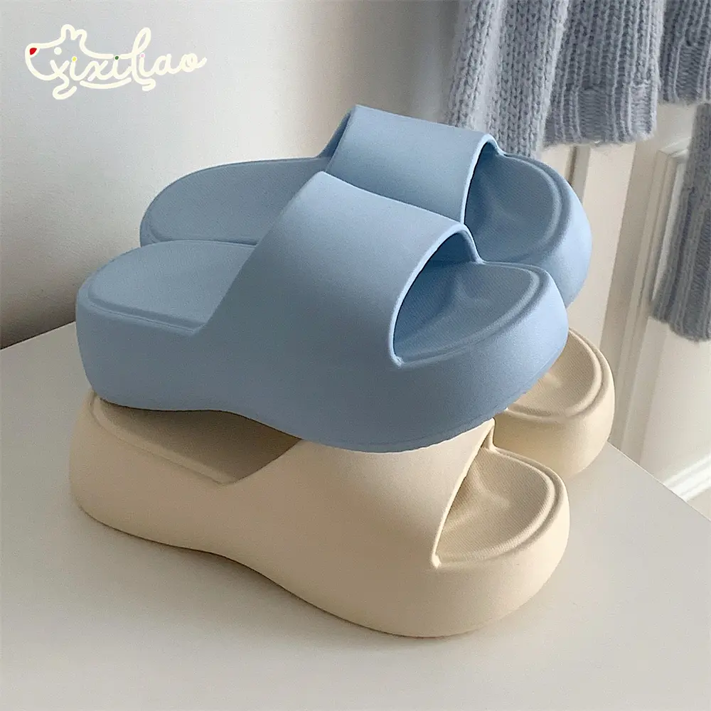 Cloud Slippers Women Men Thick Sole Slides Higher Platform Sandals EVA Comfy Soft Indoor Outdoor Shower House Footwear Casual Walking Shoes