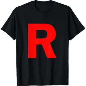 Casual T-shirt Team Rocket Shirt - Go Poke All Monsters Out There T-Shirt Comfy Graphic Man Top Crewneck Round Neck Shortsleeve Menswear