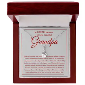 Honor Your Grandpa’s Wisdom With This Sterling Silver Necklace, A Heartfelt Keepsake To Celebrate His Legacy And Cherish His Memory - AB28