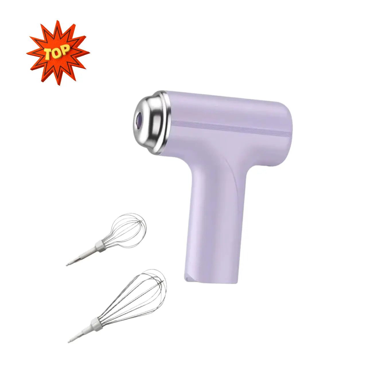Rechargeable Electric Handheld Mixer with 2 Heads 3-Speed Electric Whisk Touch Button for Eggs Cakes Milk Baking and Kitchen Use,Effortless and Efficient，Back to School–Gift for WomanWins-Deals For You Days