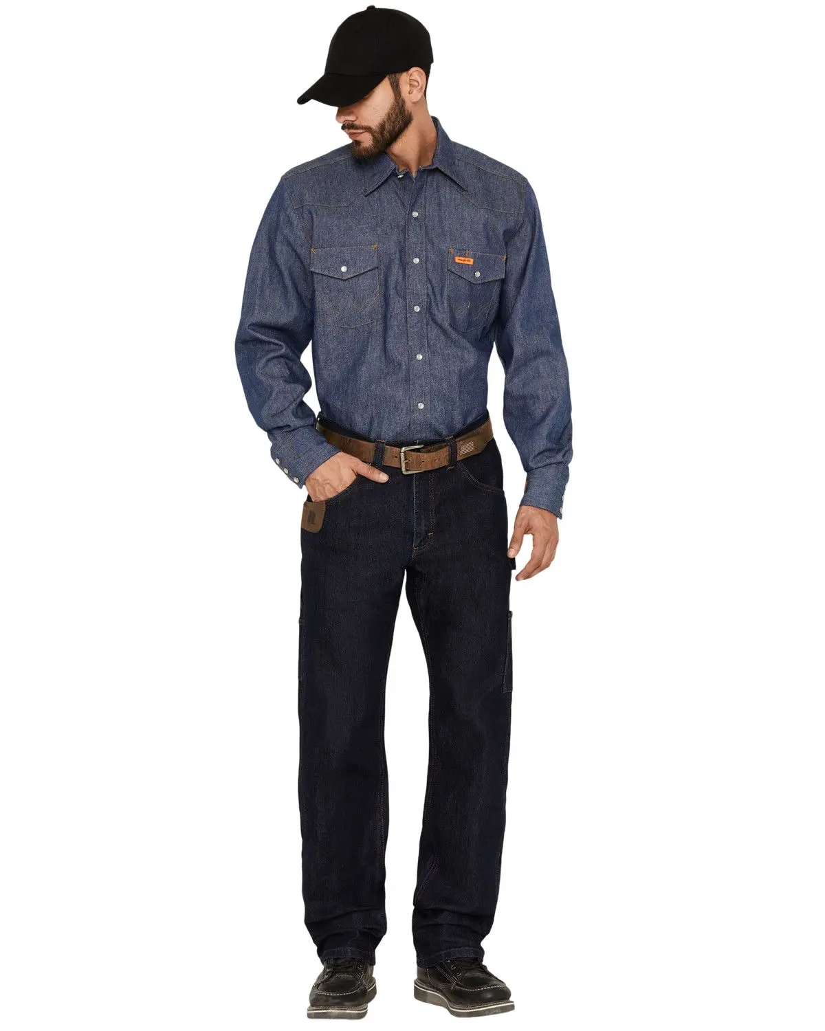 Wrangler Men's Riggs Men'S Relaxed Fit Stretch Carpenter Work Jeans - 112375053