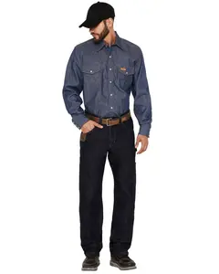 Wrangler Men's Riggs Men'S Relaxed Fit Stretch Carpenter Work Jeans - 112375053