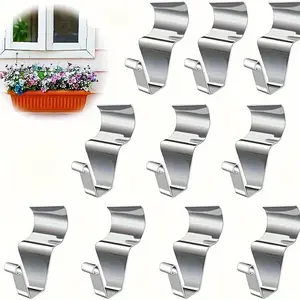 10PCS Vinyl Siding Hooks For Hanging Outdoor, 2024 New Heavy Duty Stainless Steel Vinyl Siding Hooks Hangers, No Hole Low Profile Siding Clips For Hanging Wreath Outdoor Decorations