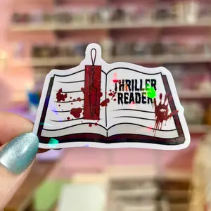 Thriller Reader Open Book Sticker