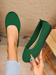 Women's Flat Ballet Shoes, Breathable Mesh Material for Comfort, Round Toe Design with Air Holes, Perfect for Everyday Wear, Ballerina Flats Shoes