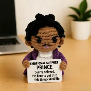 Emotional Support Prince Crochet Doll – Handmade Comfort Plush Collection