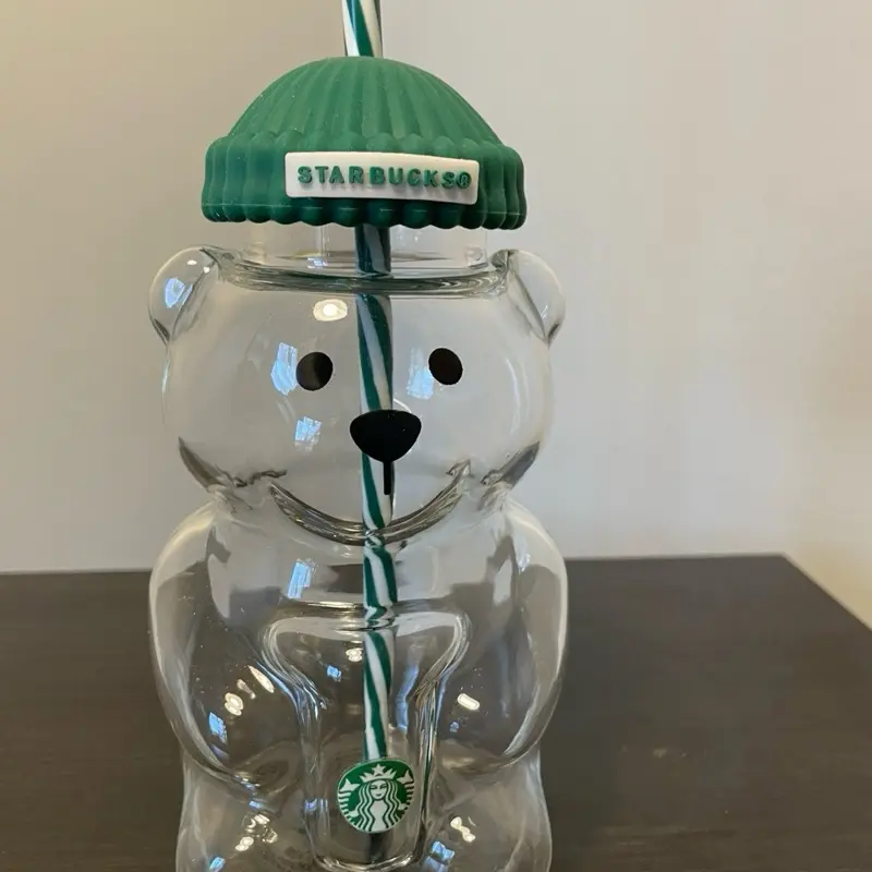Starbucks glass bear bearista cup