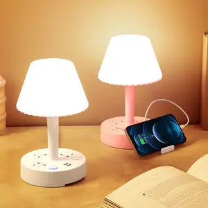 Bedside Table Lamp For Bedroom, Eye, Multifunctional  Desk Lamp, Night Light For Dormitory, Bedroom, Study Room Usb Charging Device Decorative Lamp Led Lighted
