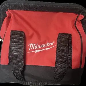 Milwaukee Small Tool Bag - Red & Black, Durable Construction, Ideal for Organizing Tools, Lightweight Design