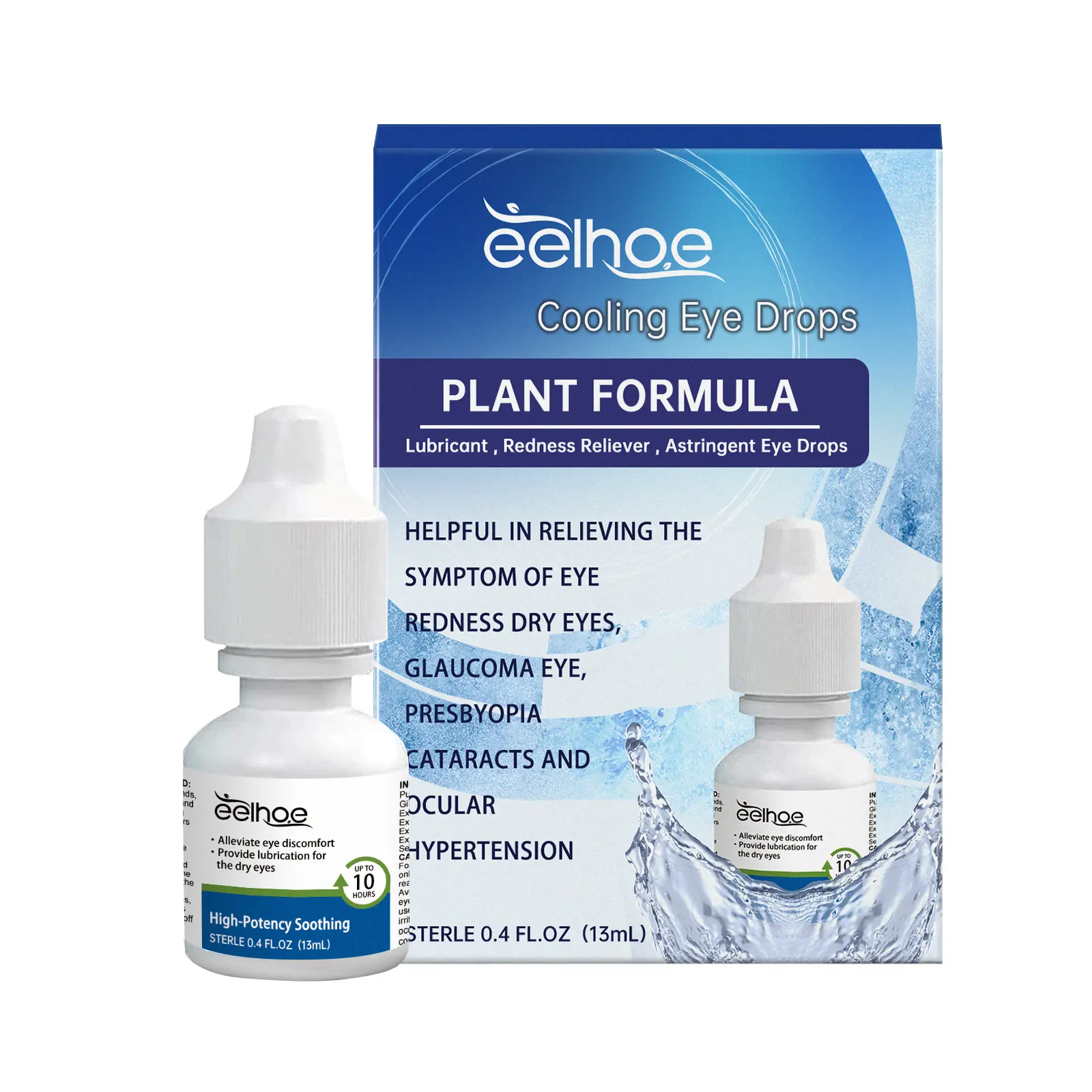 Eelhoe Cool Eye Drops Relieve Excessive Eye Fatigue Dry Eye Discomfort Eye Protection  Moisture Moisturize lash serum growth eyelash growth serum Bee Honey Eye Soothing Lotion Squeeze Moisturizer Honey Eye Cleansing Serum  honey Moisturizing Nourishing