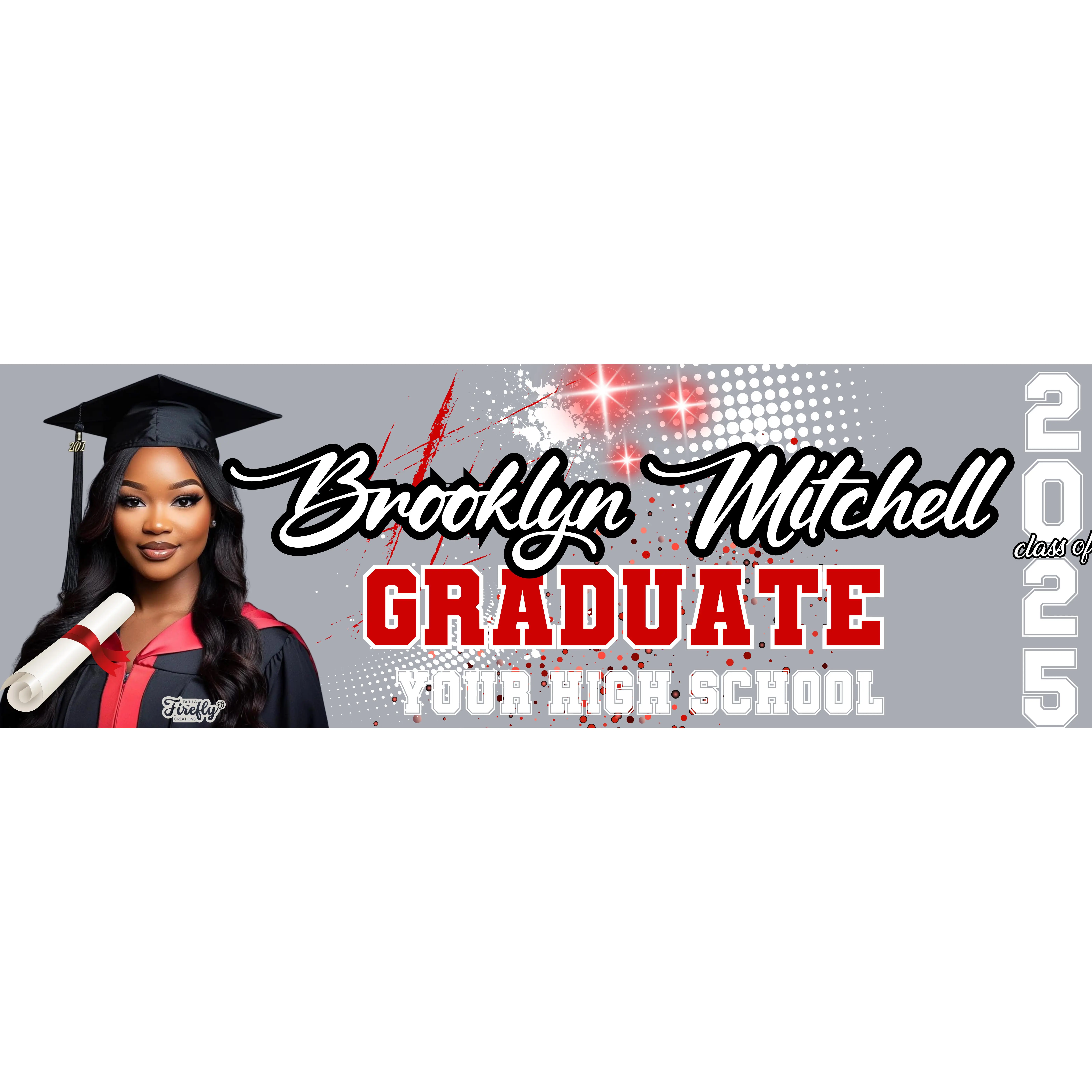Graduation Cap Sticker - Customizable Design for Graduates, Ideal for Everyday Wear