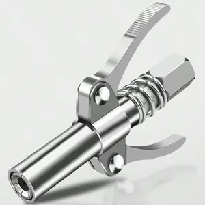 High-Pressure Grease Gun Coupler Clamp, Dual-Wide Handle, Self-Locking Oil Nozzle, Drip-Free Lubrication Tool, Mechanic Tools, Automotive Maintenance Tools, Ideal for Mechanics & DIY Projects