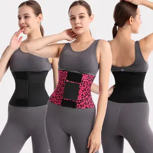 Women's Elegant Corset-Style Waist Trainer Belt - Adjustable Elastic Shaper, Waist Trainer Body Shape, Corset-Front Shapewear Belts, Abdomen Compression, Multi-Size, Pink & Leopard Designs, Comfortable for Daily Wear & Workouts