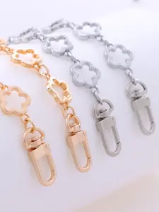 Flower Design Bag Extender Chain Strap, Fashionable Bag Chain for Women's Handbag & Purse, Bag Making Replacement Accessories for Daily Use