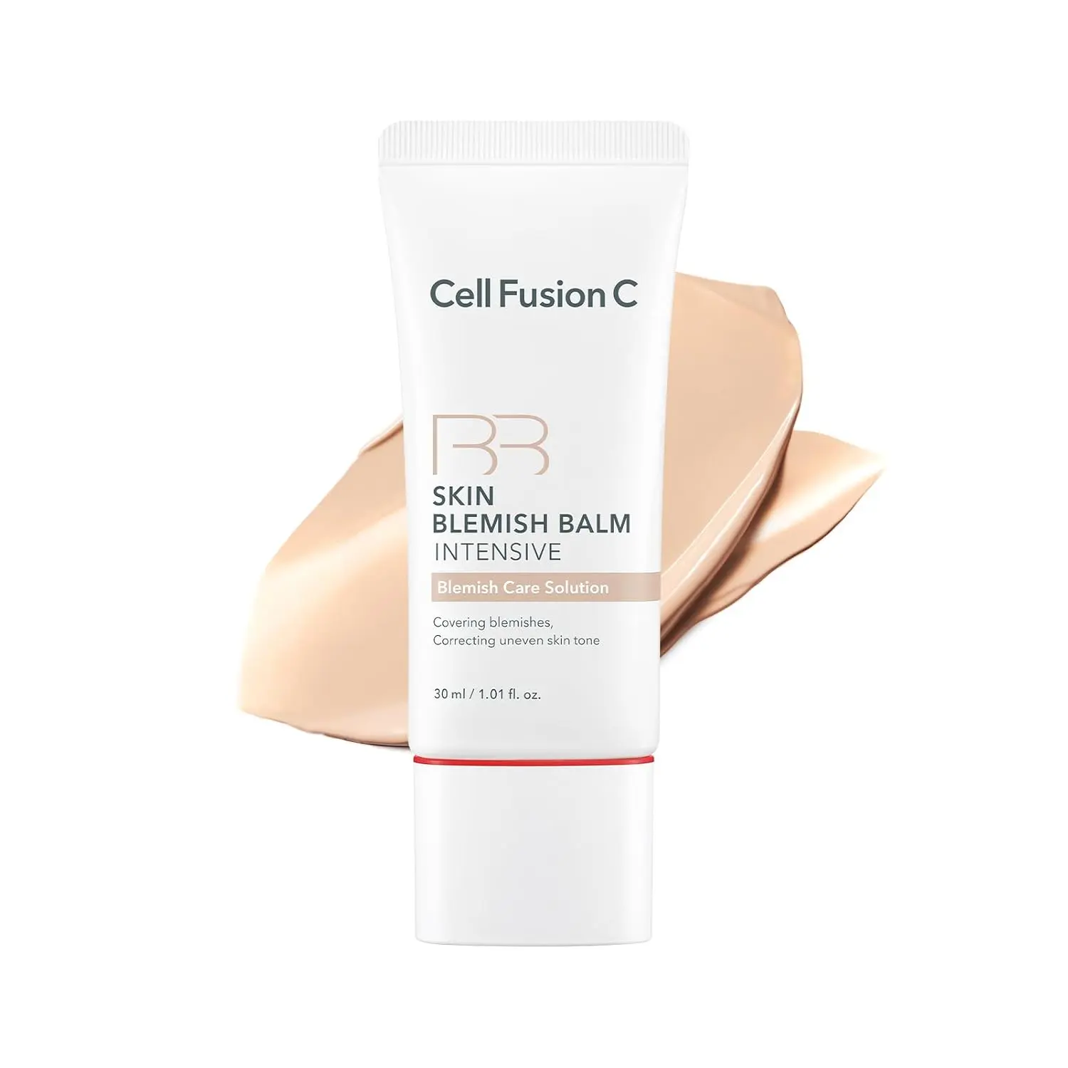 Cell Fusion C Skin Blemish Balm No.21 Natural Light - Light, Lightweight BB Cream with Ceramide, Tinted Moisturizer for Sensitive Skin, SPF-Free, Korean Makeup, 1.01 fl.oz.