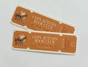 Cozy Autumn Book Club Bookmark - Custom Fall/Autumn Paper Bookmark