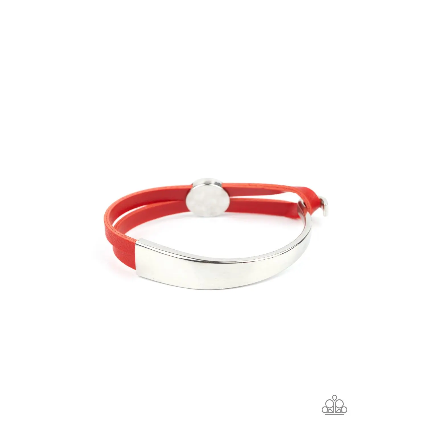 A Notch Above The Rest - Red Leather Bracelet