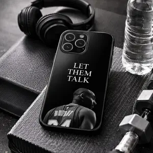 Kobe Bryant “Let Them Talk” iPhone Case, Black Mamba Motivational Phone Case, iPhone 11, 12, 13, 14, 15, 16, 17