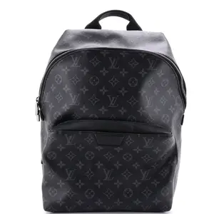 Pre-owned Louis Vuitton Canvas Coated, Leather Backpacks Discovery Backpack Monogram Eclipse Canvas PM by Rebag