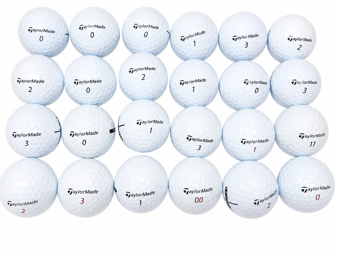 24 Pack TaylorMade Mixed Golf Balls AAAA Mint | Tour Response, Distance+, SpeedSoft