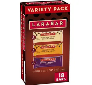 Larabar Chocolate Variety Pack, Fruit and Nut Bars, Gluten Free and Vegan, 28.8 oz, 18 Ct