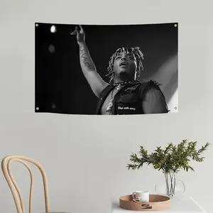 Gift Colorful Bedroom 40*30 Inch TapestryJuie Wrld Flag   Hip Hop Rapper Poster Tapestry Polyester HD Printing for Outdoor Garden College Dorm Cave Room Wall Decration