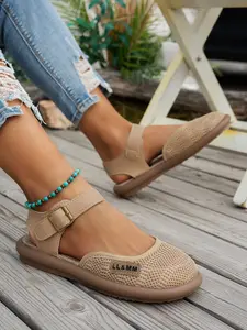 Women's Breathable Mesh Sandals, Adjustable Buckle, Soft Non-Slip Sole, Casual Round Toe Shoes, Comfortable Commuter Footwear, Lightweight Breathable Sandals, Adjustable Strap Sandals