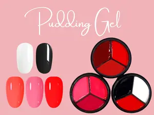 15ml Red Black White Solid Jelly UV Gel Nail Art