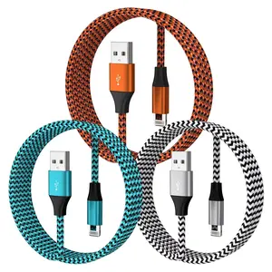 Mothers Day Gift 3 Pack 3FT iPhone Charger, Apple MFi Certified iPhone Charger Fast Charging USB to Lightning Cable Nylon Braided iPhone Chargers Cord for iPhone 14 13 12 11 Pro Max Xr Xs 8 and More