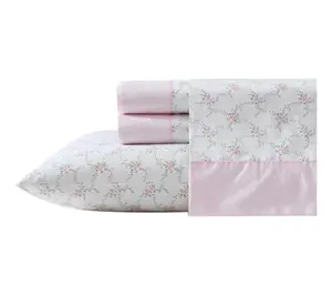 Laura Ashley Lynda Pink Full Sheet Set