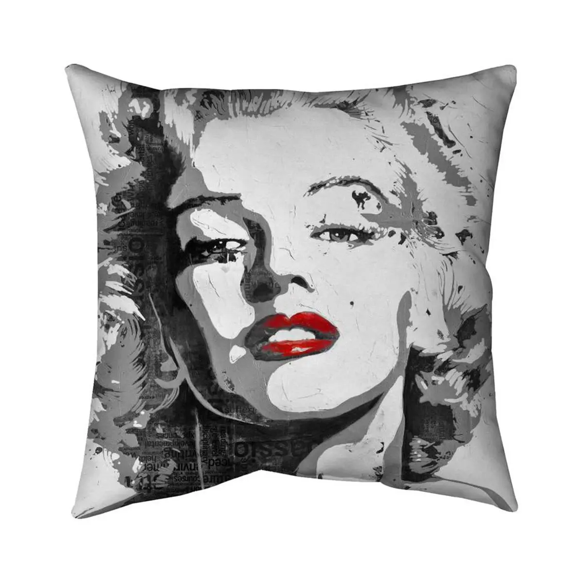 212 MAIN Marilyn Monroe Double-Sided Print Pillow - 18x18 in Standard Size, Marilyn Theme, Whimsical Home Decor, Indoor Use Textiles & Soft Furnishings Accessory