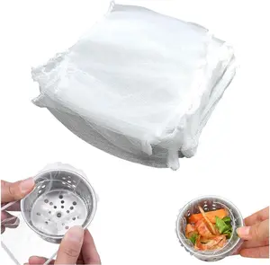 Reusable Mesh Kitchen Sink Strainer Bag, 400pcs Mesh Kitchen Sink Strainer, Anti Clogging Kitchen Sink Strainer for Home Kitchen Bathroom Dormitory