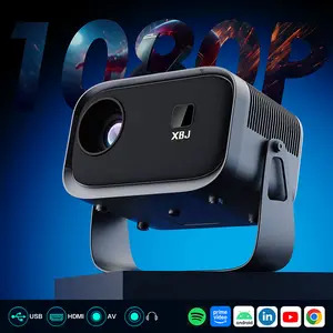 Micro Projector Portable Projector 1080 Full HD Support, Smart Projector WiFi 6 BT5.0 Auto Level Correction, 270° Rotatable Outdoor Projector for Mobile Phone/TV Stick/Laptop Viral Pop fyp tiktokshop led projector