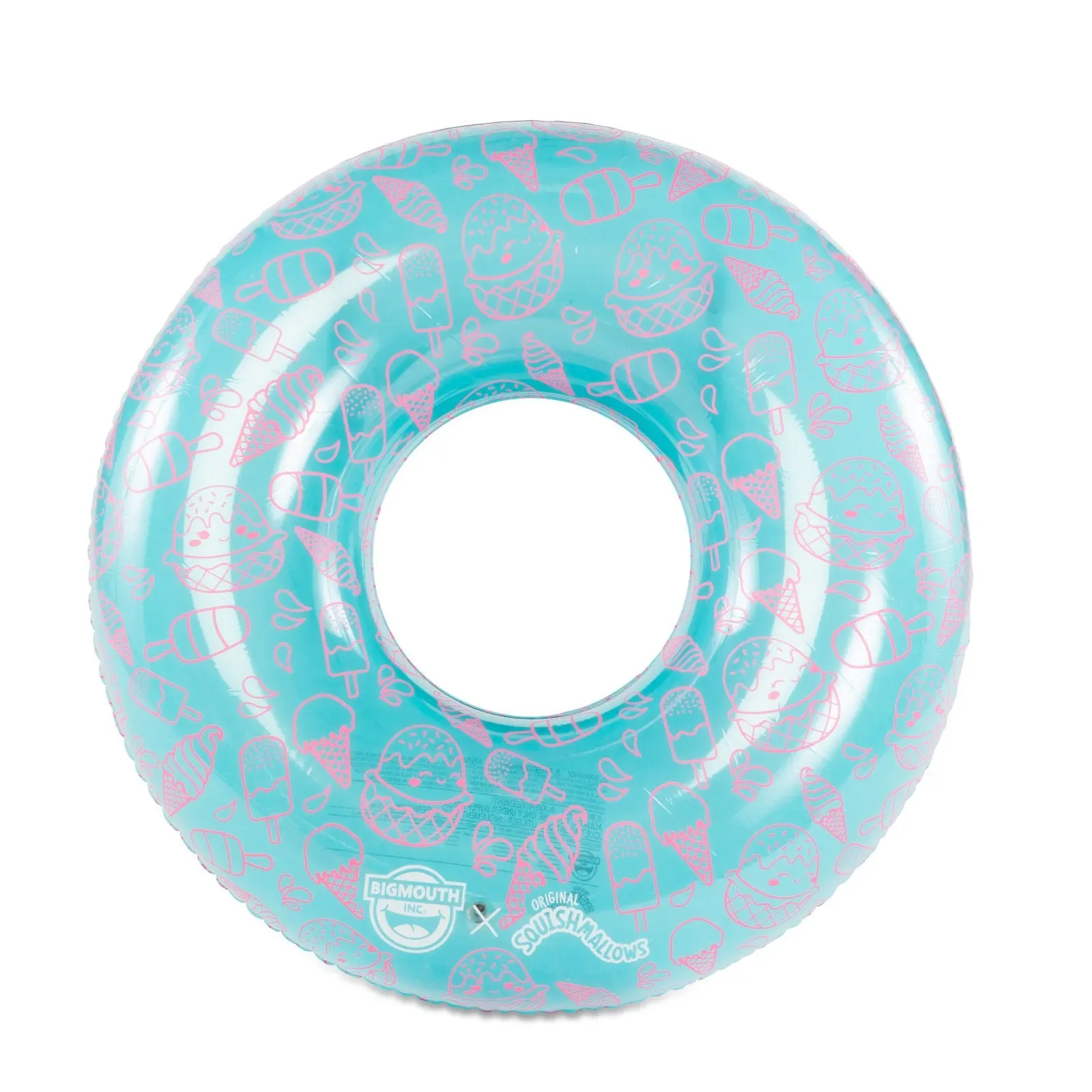 BigMouth x Squishmallows Translucent Fruit Salad Pool Float, 42-Inch, Durable PVC Material, Built-In Slow Speed Valve, Summer Water Toy for Outdoor Play