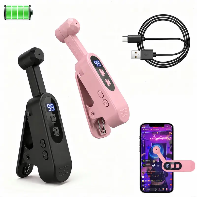 2026 Upgraded Rechargeable Automatic Tapping Auto Clicker Smartphone Accessory, Adjustable -10~99 Speed Control, Portable Fast Touch Simulator for Cellphone Tasks & Selfies, Box-Packed Device, Accessories