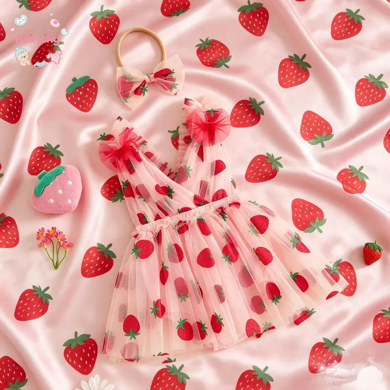 strawberry glitter dress THE Strawberry Midi Dress main image 1