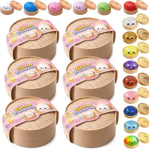 ZANOK 2026 Dumpling Squishy Mystery Box, 2026 New Dumpling Squishy Mystery Box - Surprise Dumpling Squishy, Rare Dumplings Bun Stress Relief Fidget Set, Random Colors (6 Packs)