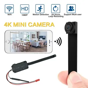 HD 4K 1080P 64GB Mini Wifi Camera,Hidden camera,Portable P2P Remote Control Wireless Camera Micro Motion Detection Motion DV Live Streaming