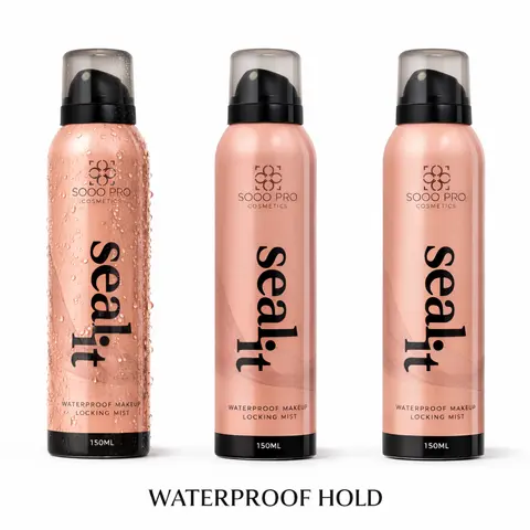 Seal It Makeup Setting Spray - Waterproof, Transfer-Proof, Sweat-Proof, Long-Lasting All-Day Hold, Flawless Fixing, Humidity Blocker, Glowing, Waterproof Finishing Mist for Makeup, Setting Spray For Makeup, Flawless Fixing Spray Makeup Setting Spray