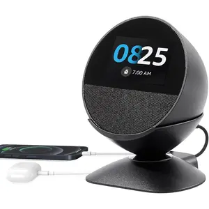 Stand for Echo Spot (2024 Release) and Homepod Mini Adjustable Stand Smartphones &  with USB-C and USB-A  Ports 280  Rotating Base and Anti-Slip  Pad
