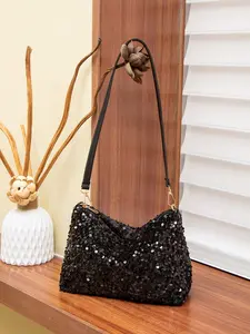 Women's Fashionable Sequin Decorated Shoulder Bag, Hobo Shoulder Bag, Large Capacity Shoulder Bag for Party, Trendy All-match & Exquisite Shoulder Bag for Birthday Gift, Handbag Shoulder Bag