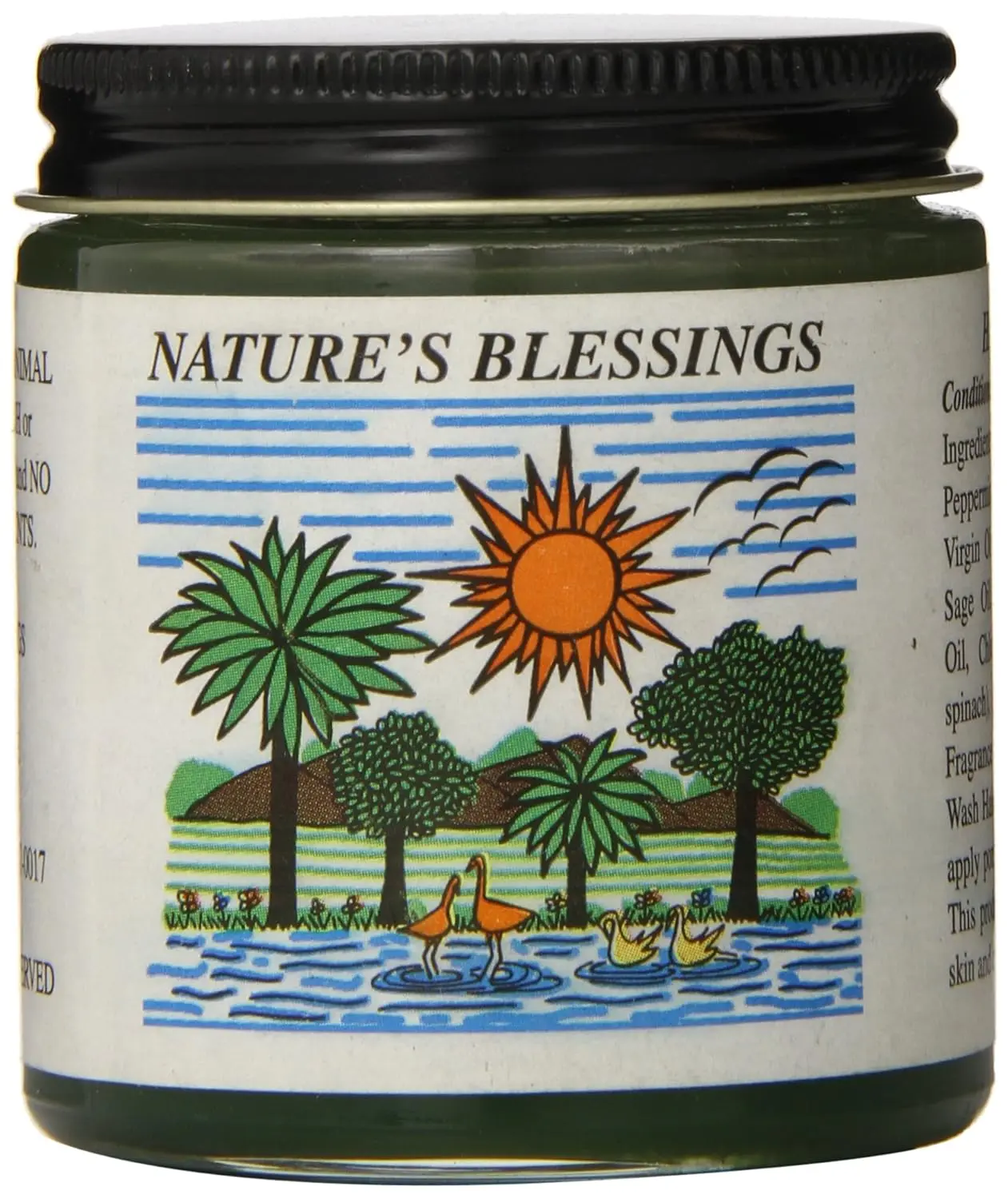 Nature's Blessings Hair Pomade 4 oz. Creamy Texture Enamel Safe Gel