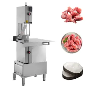 Hakka Bone Saw Machine 79" Electric Butcher Bandsaw Countertop Meat Bone Cutter