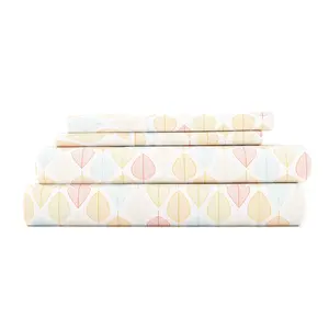 Leaf Pattern 4-Piece Sheet Set