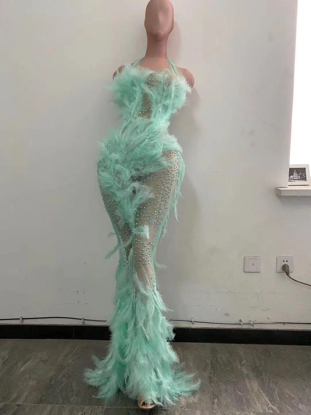 Baby Green Queen dress ship same day