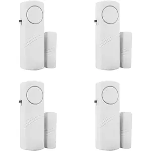 4 Pack Window Alarm Door Magnetic Sensor Alarm for Home Security System, Pool Door Alarms for Kids Safety Toddler Door Open Alert Sensor