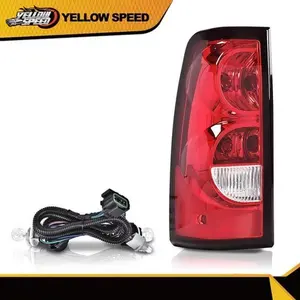 Driver Side Tail Light Lamp with Harness, Car Lights for 2003-2006 Chevy Silverado 1500, Chevy 1500 Accessories