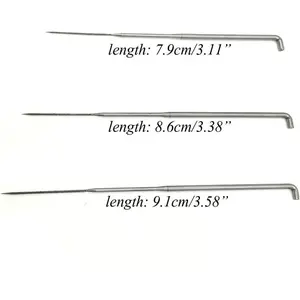 90 Pieces 79mm 86mm 91mm Felting Needles DIY Wool Felting Tools Kits 30PCS of Each Medium Size