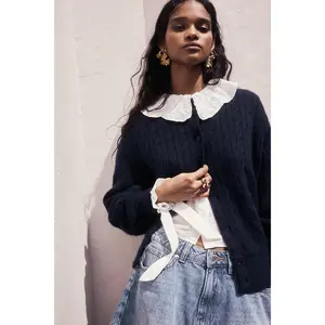 H&M Cable-knit bomber jacket