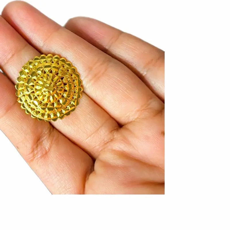 Women's Elegant Adjustable Gold-Tone Metal Coating Rings - Chunky, Decorative Engraving, Embellished Graphic, Flexible, Gold Accents Costume Fashion Accessories, Chunky Gold-Tone Rings, Decorative Engraving Rings